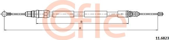 Cofle 11.6823 - Cavo comando, Freno stazionamento www.autoricambit.com