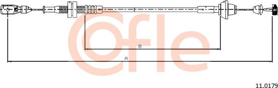 Cofle 11.0179 - Cavo acceleratore www.autoricambit.com