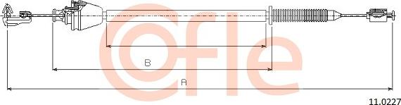 Cofle 11.0227 - Cavo acceleratore www.autoricambit.com