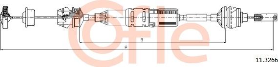 Cofle 11.3266 - Cavo comando, Comando frizione www.autoricambit.com