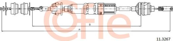 Cofle 11.3267 - Cavo comando, Comando frizione www.autoricambit.com