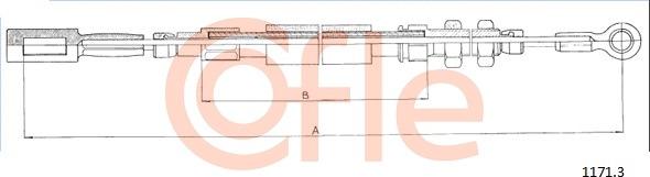 Cofle 1171.3 - Cavo comando, Freno stazionamento www.autoricambit.com