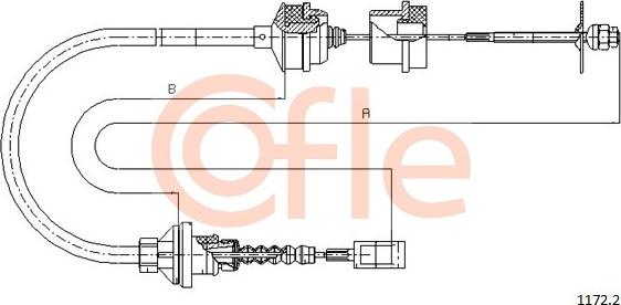 Cofle 1172.2 - Cavo comando, Comando frizione www.autoricambit.com