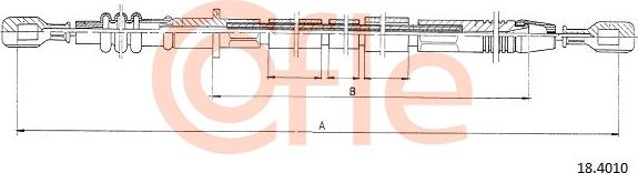 Cofle 18.4010 - Cavo comando, Comando frizione www.autoricambit.com