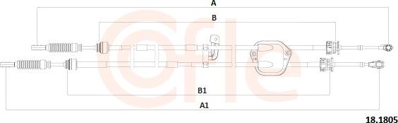 Cofle 18.1805 - Cavo comando, Cambio manuale www.autoricambit.com