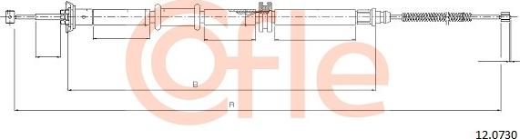 Cofle 12.0730 - Cavo comando, Freno stazionamento www.autoricambit.com