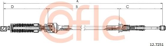 Cofle 12.7251 - Cavo comando, Cambio manuale www.autoricambit.com