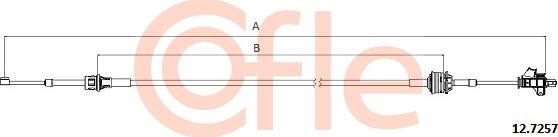 Cofle 12.7257 - Cavo comando, Cambio manuale www.autoricambit.com