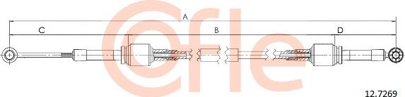 Cofle 12.7269 - Cavo comando, Cambio manuale www.autoricambit.com