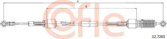 Cofle 12.7265 - Cavo comando, Cambio manuale www.autoricambit.com