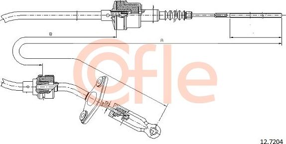 Cofle 12.7204 - Cavo comando, Comando frizione www.autoricambit.com