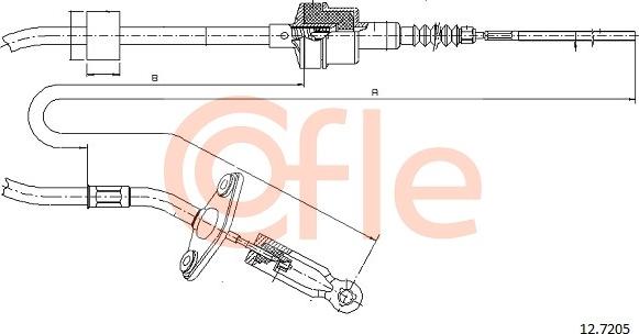 Cofle 12.7205 - Cavo comando, Comando frizione www.autoricambit.com