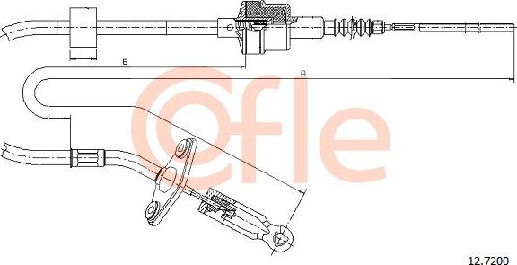 Cofle 12.7200 - Cavo comando, Comando frizione www.autoricambit.com