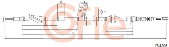 Cofle 17.4206 - Cavo comando, Freno stazionamento www.autoricambit.com