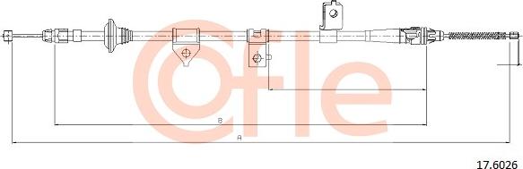 Cofle 17.6026 - Cavo comando, Freno stazionamento www.autoricambit.com