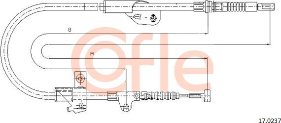 Cofle 17.0237 - Cavo comando, Freno stazionamento www.autoricambit.com