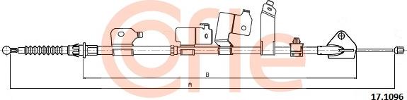 Cofle 17.1096 - Cavo comando, Freno stazionamento www.autoricambit.com