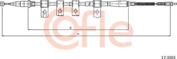 Cofle 17.3503 - Cavo comando, Freno stazionamento www.autoricambit.com