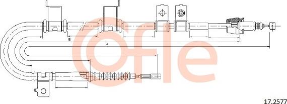 Cofle 17.2577 - Cavo comando, Freno stazionamento www.autoricambit.com