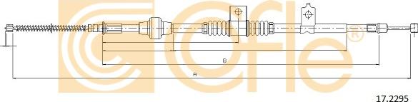 Cofle 17.2295 - Cavo comando, Freno stazionamento www.autoricambit.com