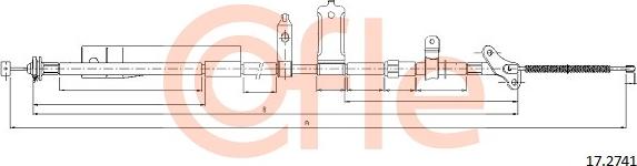 Cofle 17.2741 - Cavo comando, Freno stazionamento www.autoricambit.com