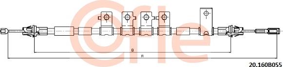 Cofle 20.160B055 - Cavo comando, Freno stazionamento www.autoricambit.com