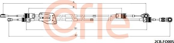 Cofle 92.2CB.FO005 - Cavo comando, Cambio manuale www.autoricambit.com