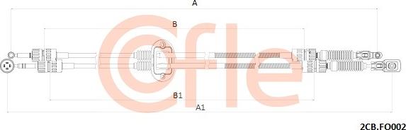 Cofle 2CB.FO002 - Cavo comando, Cambio manuale www.autoricambit.com