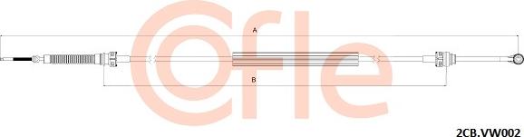 Cofle 2CB.VK002 - Cavo comando, Cambio manuale www.autoricambit.com