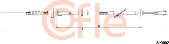 Cofle 2.KI002 - Cavo comando, Comando frizione www.autoricambit.com