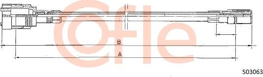 Cofle S03063 - Alberino flessibile tachimetro www.autoricambit.com