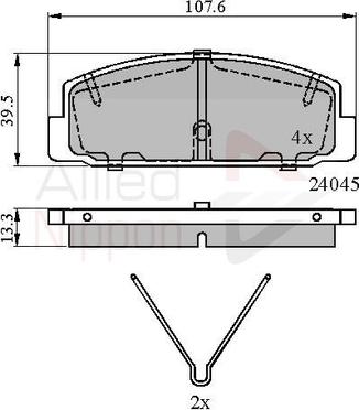 Comline ADB0986 - Kit pastiglie freno, Freno a disco www.autoricambit.com