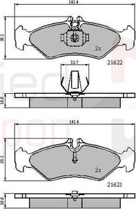 Comline ADB0453 - Kit pastiglie freno, Freno a disco www.autoricambit.com