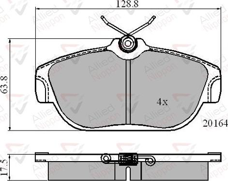 Comline ADB0590 - Kit pastiglie freno, Freno a disco www.autoricambit.com