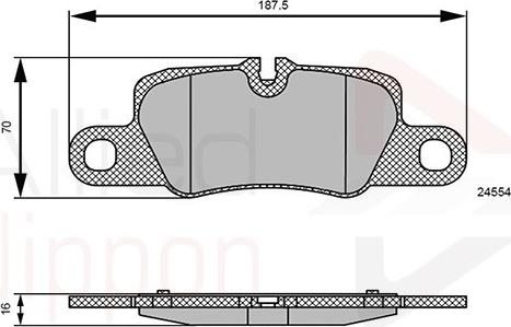 Comline ADB06123 - Kit pastiglie freno, Freno a disco www.autoricambit.com