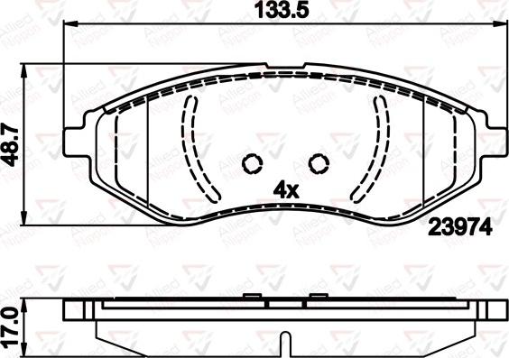 Comline ADB01598 - Kit pastiglie freno, Freno a disco www.autoricambit.com