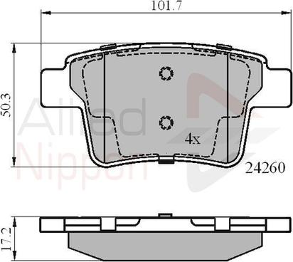 Comline ADB01557 - Kit pastiglie freno, Freno a disco www.autoricambit.com