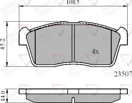 Comline ADB01113 - Kit pastiglie freno, Freno a disco www.autoricambit.com