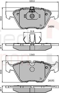 Comline ADB01300 - Kit pastiglie freno, Freno a disco www.autoricambit.com