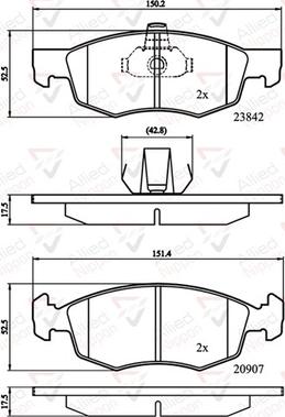 Comline ADB01221 - Kit pastiglie freno, Freno a disco www.autoricambit.com