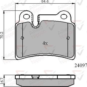 HELLA T1500 - Kit pastiglie freno, Freno a disco www.autoricambit.com