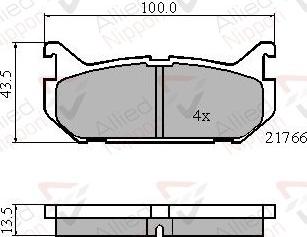 Comline ADB0327 - Kit pastiglie freno, Freno a disco www.autoricambit.com