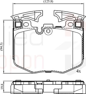 Comline ADB02527 - Kit pastiglie freno, Freno a disco www.autoricambit.com