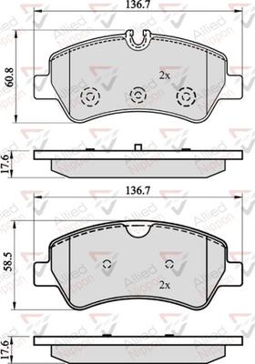 Comline ADB02143 - Kit pastiglie freno, Freno a disco www.autoricambit.com