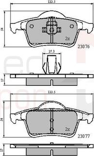 Comline ADB0729 - Kit pastiglie freno, Freno a disco www.autoricambit.com