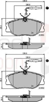 Comline ADB11001 - Kit pastiglie freno, Freno a disco www.autoricambit.com