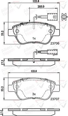 Comline ADB11037 - Kit pastiglie freno, Freno a disco www.autoricambit.com