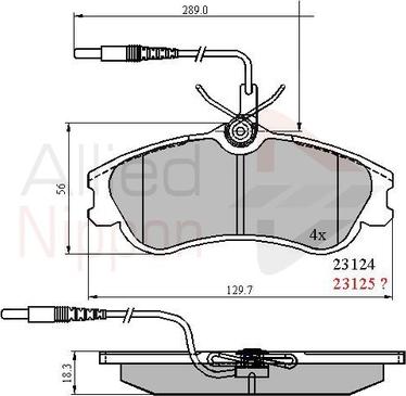 Comline ADB1174 - Kit pastiglie freno, Freno a disco www.autoricambit.com