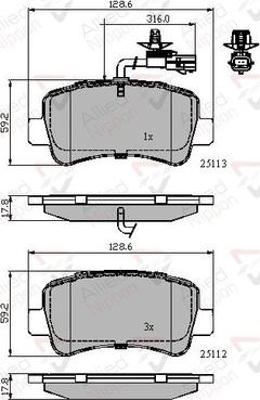 Comline ADB12105 - Kit pastiglie freno, Freno a disco www.autoricambit.com