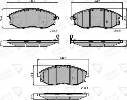 Comline ADB31585 - Kit pastiglie freno, Freno a disco www.autoricambit.com